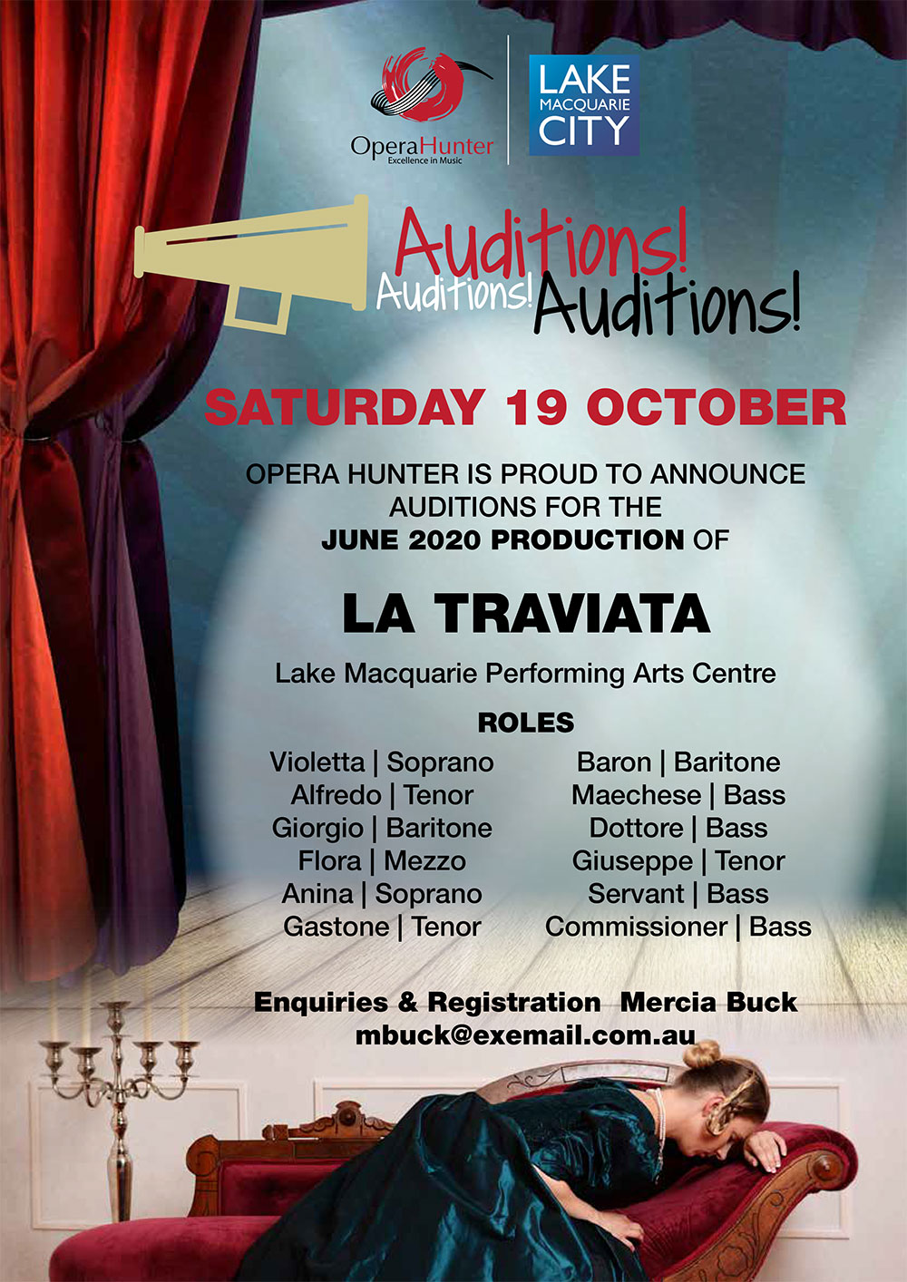 Featured image for “Book your audition for La Traviata Saturday 19 October”